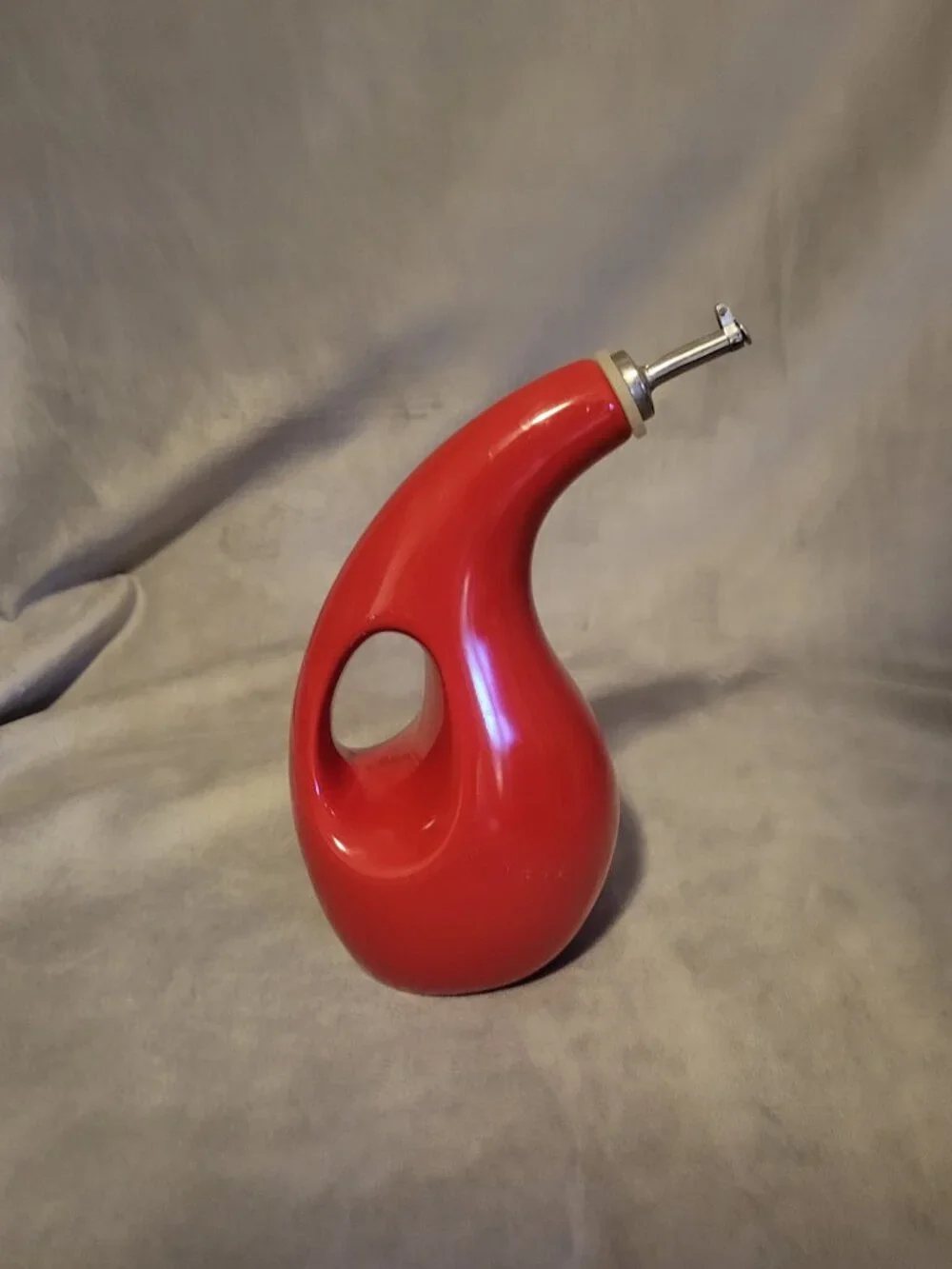 Rachel Ray Red Stonewsre Olive Oil EVOO Bottle Dispenser Cruet 24oz - H016S
